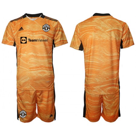 Tenue Manchester United Gardien Enfant Domicile 2021-2022 Maillot de Foot